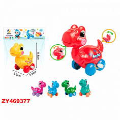 ZY469377 Игрушка завод. 6618 Динозаврик в пак.