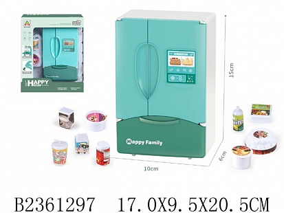 Фото 2361297 Игрушка для детей "Холодильник" с продуктами, свет. и звук. эффекты, в/к 17*9,5*20,5 см