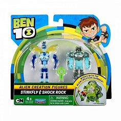 Ben 10 76782 Н-р из 2 разборочных фигурок и ключа (Жук и Шок Рок)
