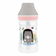 LUBBY23572 Бутылочка для кормления с мол. соск. с клап., шир. горл., от 0 мес, 250 мл, 