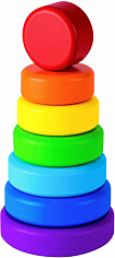 60106 Игрушка дер. Пирамидка (круг) 6 колец, арт. 60106