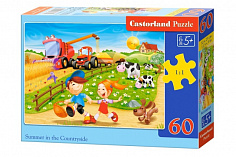 Пазлы B5-06878 Лето в деревне, (60 деталей MIDI) Castor Land