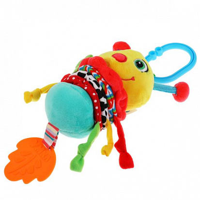 Фото RHC-CAT Текстильная игрушка подвеска гусеница с вибрацией на блистере Умка