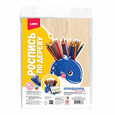 LORI Фнр-043 Роспись по дереву. Карандашница "Морской обитатель"