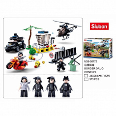 M38-B0772 (16) Конструктор пласт. машина с фигурками. 373дет. в русс. кор.