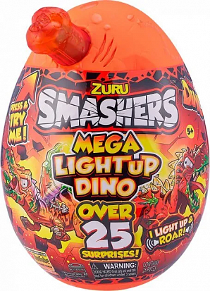7474 Игрушка Zuru Smashers: "Mega Light-UP Dino", в ассортименте фото