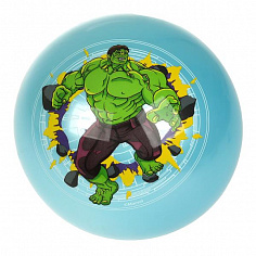 AD-9(NAVG) Мяч пвх 23 см супергерои с наклейкой, в сетке ИГРАЕМ ВМЕСТЕ