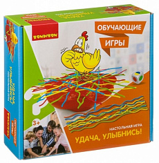 ВВ3567 Обучающие игры Bondibon Настольная игра "УДАЧА, УЛЫБНИСЬ!", BOX 22x5,6x21 см