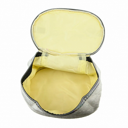 Фото 1toy Т21409 Lukky косметичка-чемоданчик ворс.с лого LUKKY ,белая,20х13х12 см,пакет,бирка 