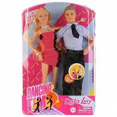 Defa 8386-DEFA Набор из 2-х кукол (муж+жена) гнущиеся, цвет в ассорт. на карт.