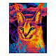 LORI Ам-049 Алмазная мозаика 30*40 см (частичное заполнение) "Яркая рысь" фото