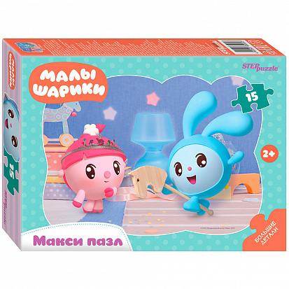 Фото товара 65005 Пазл 15 МАКСИ Контурный Малышарики 65005 Степ