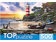 миниатюра ХТП500-6821 TOPpuzzle. ПАЗЛЫ 500 элементов. ХТП500-6821 Вечерний маяк