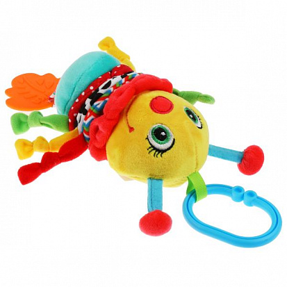 Фото RHC-CAT Текстильная игрушка подвеска гусеница с вибрацией на блистере Умка