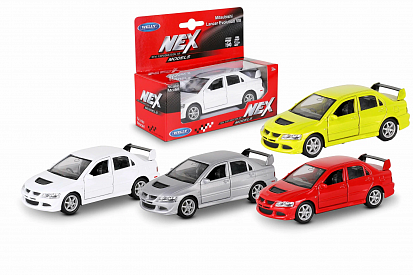 42338W Машинка WELLY 1:38 Mitsubishi Lancer EVO VIII, пруж. мех., цвет в асс. фото  в Симферополе купить