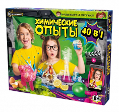 TG03-EX40-RU Набор опытов химия, 40-в-1 IQ Эксперимент