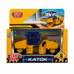 ROLLER-15-YBU Модель металл каток 13 см,двер,желт-син,кор. Технопарк