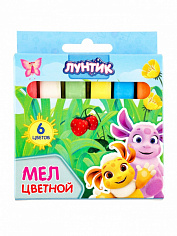 Ц-76998 Мел цветной 6шт Лунтик в карт. упак., европод Centrum