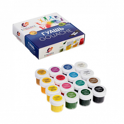 купить Краски Гуашь ЛУЧ "Классика" 16цв., 20мл (12) (29С 1696-08) фото в Симферополе