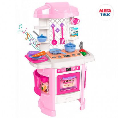 Фото МТ Т6696 Кухня музыкальная со световым эффектом розовая в коробке