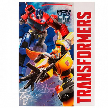 PXL-70344-TR Пакет большой Трансформеры xl 33,5*45*10 см, трансформеры ЧУДО ПРАЗДНИК фото