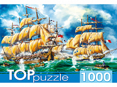 ХТП1000-2175 TOPpuzzle. ПАЗЛЫ 1000 элементов. ХТП1000-2175 Битва кораблей