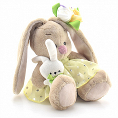 SidX-293 Зайка Ми с зайчиком и нарядным цветком (малыш)