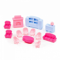 ПОЛЕ49353 Набор мебели для кукол №4 (13 элементов) (в пакете)
