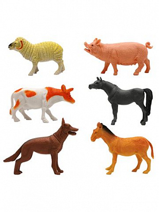 Фото 200661823 Игровой набор "Домашние животные" с картой обитания внутри (6 шт в наборе) (Zooграфия)