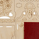 миниатюра LORI Фн-029 Конструктор из дерева. Чайный домик "Домик с цветами"