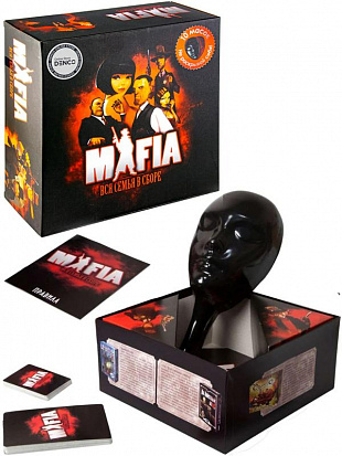 Ф0134R-10Р Настольная игра Мафия " Вся семья в сборе". 10 масок. 30х30х14 см. (18/36)0134R-10 фото