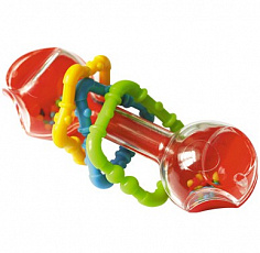 01560 Погремушка Гантелька прозрачная 01560 /25/