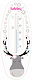 миниатюра LUBBY15841 LUBBY Термометр в ванную"Малыши и малышки" от 0 мес,пластик,керосин