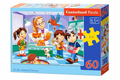 Фото товара Пазлы B5-06847 Ветеринар, (60 деталей MIDI) Castor Land