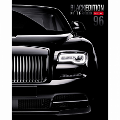 Х-96Т5лВ1(086251) Тетрадь 96л # Black edition на скобе Hatber