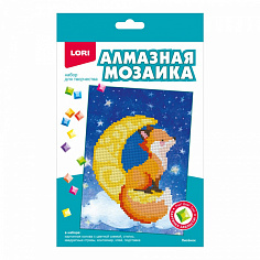 LORI Амк-013 Алмазная мозаика 15*20 детская (неполное заполнение) "Лисёнок"