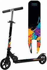 641360 Самокат X-Match Street Art, 145 мм PU, черный
