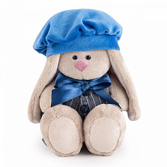 SidX-356 Зайка Ми в сером комбинезоне с синим беретом (малыш)