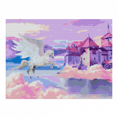 LORI Ам-168 Алмазная мозаика 30*40 см (полное заполнение) "Розовый сон" фото