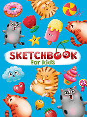 СКЕТЧБУК А5. ВКУСНЯШКИ И КОТЫ (выб.лак)