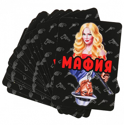 4690590233085 Мафия. (18 карточек). Коробка: 138х170х40мм 4+0, карточки 76х106мм 4+0. Умные игры фото