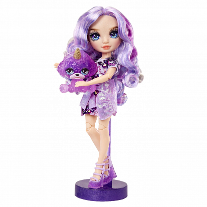 Фото 42686 Рейнбоу Хай Кукла Classic Виолет Виллоу 28 см фиолетовая с акс. RAINB