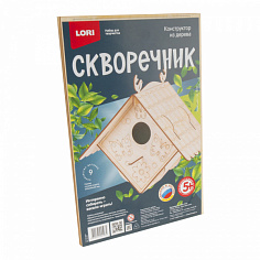 LORI Фн-023 Конструктор из дерева.Скворечник "Уютный домик"