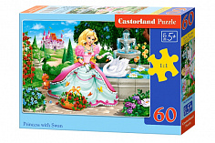 Пазлы B5-066056 Принцесса и лебедь, (60 деталей MIDI) Castor Land