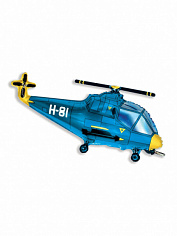 Шарик фольгированный с гелием Фигура Вертолет 38"/97см