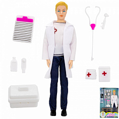 0579905FCJ Кукла Кен 102B доктор с аксесс. в кор.