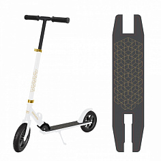 641456 Самокат X-Match AIR, 200 мм. надувное колесо, белый