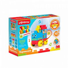 Азбукварик 2828 Паровозик (Talky Blocks кнопочка)