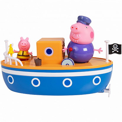 Фото 37224 Свинка Пеппа.Игр. наб. для ванны "Корабль дедушки Пеппы".TM Peppa Pig