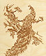 миниатюра LORI Вр-056 Выжигание в рамке "Райская птица"(Лори)